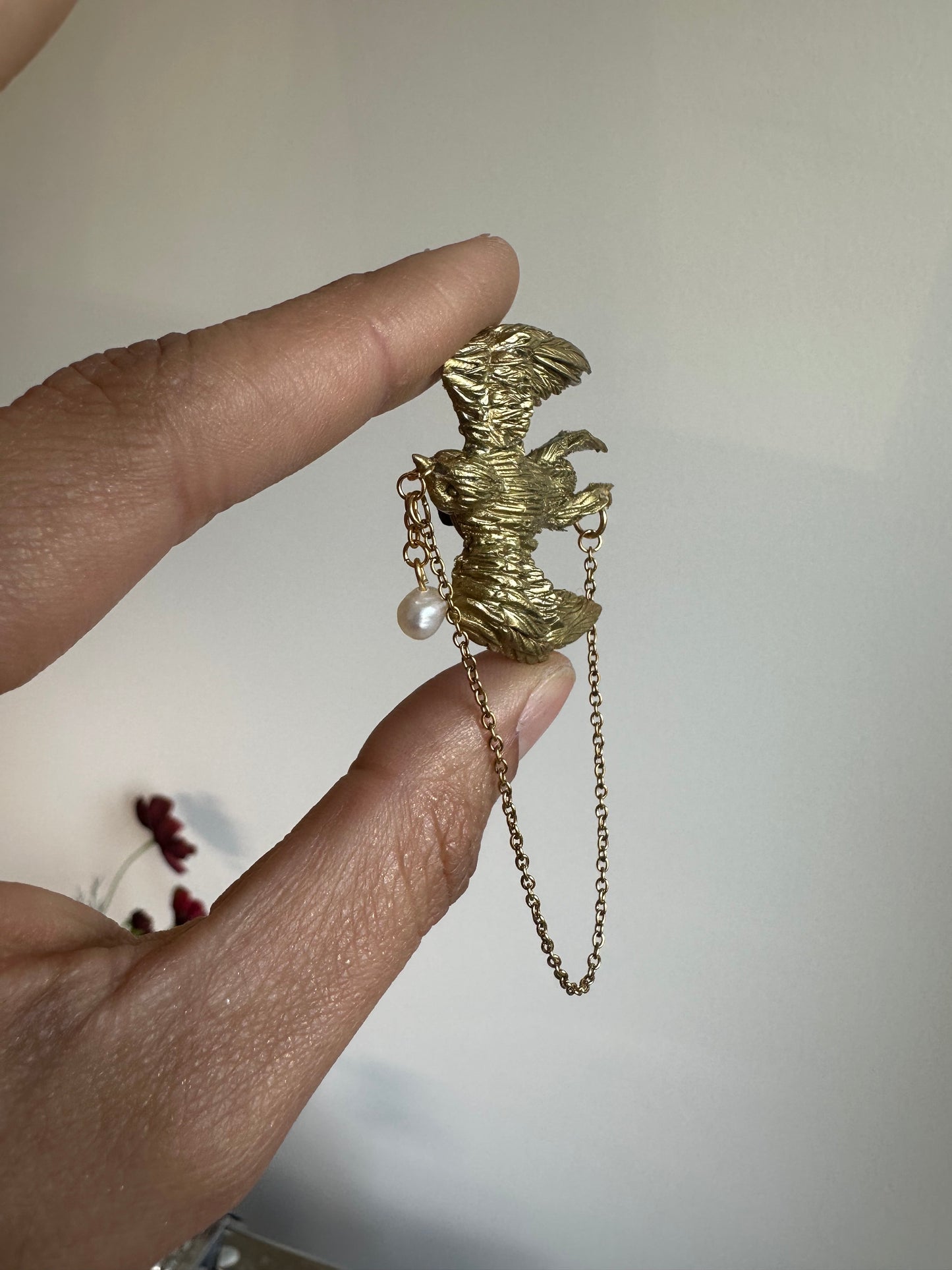 Spilla elegante e unica per ocassioni speciali , old money accessories , uccelli , whimsical accessories, vintage style brooch.