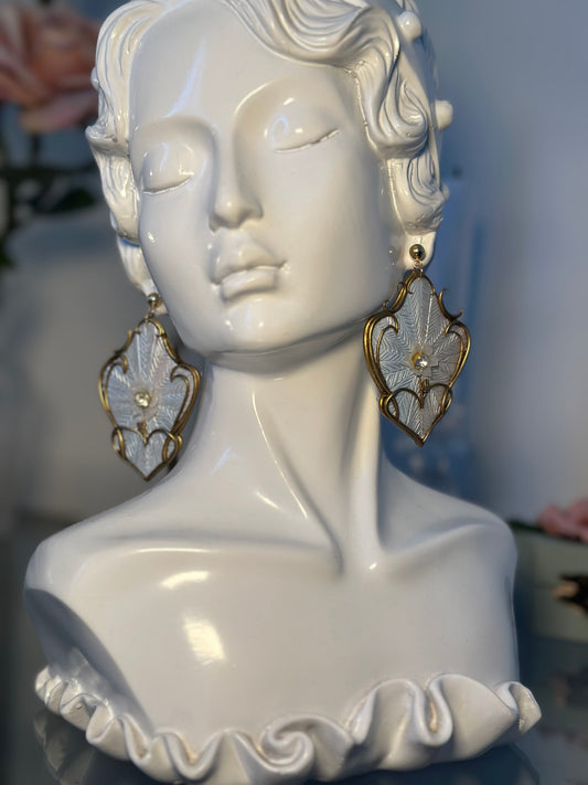 Art nouveau royal drop earrings