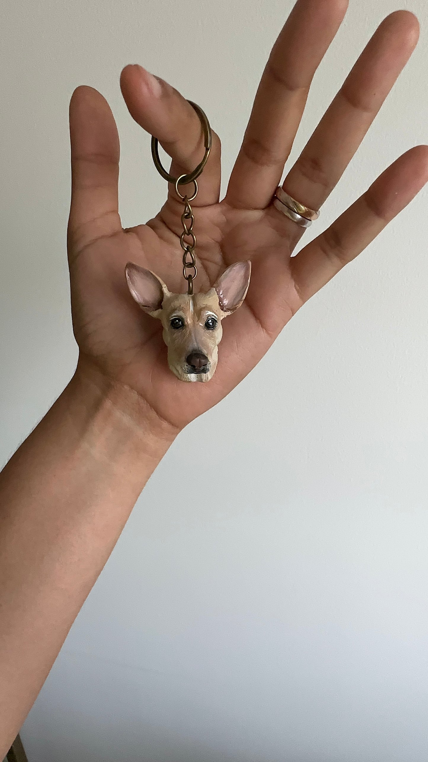 Portachiavi personalizzabile con foto del tuo animaletto ( SOLO VISO)