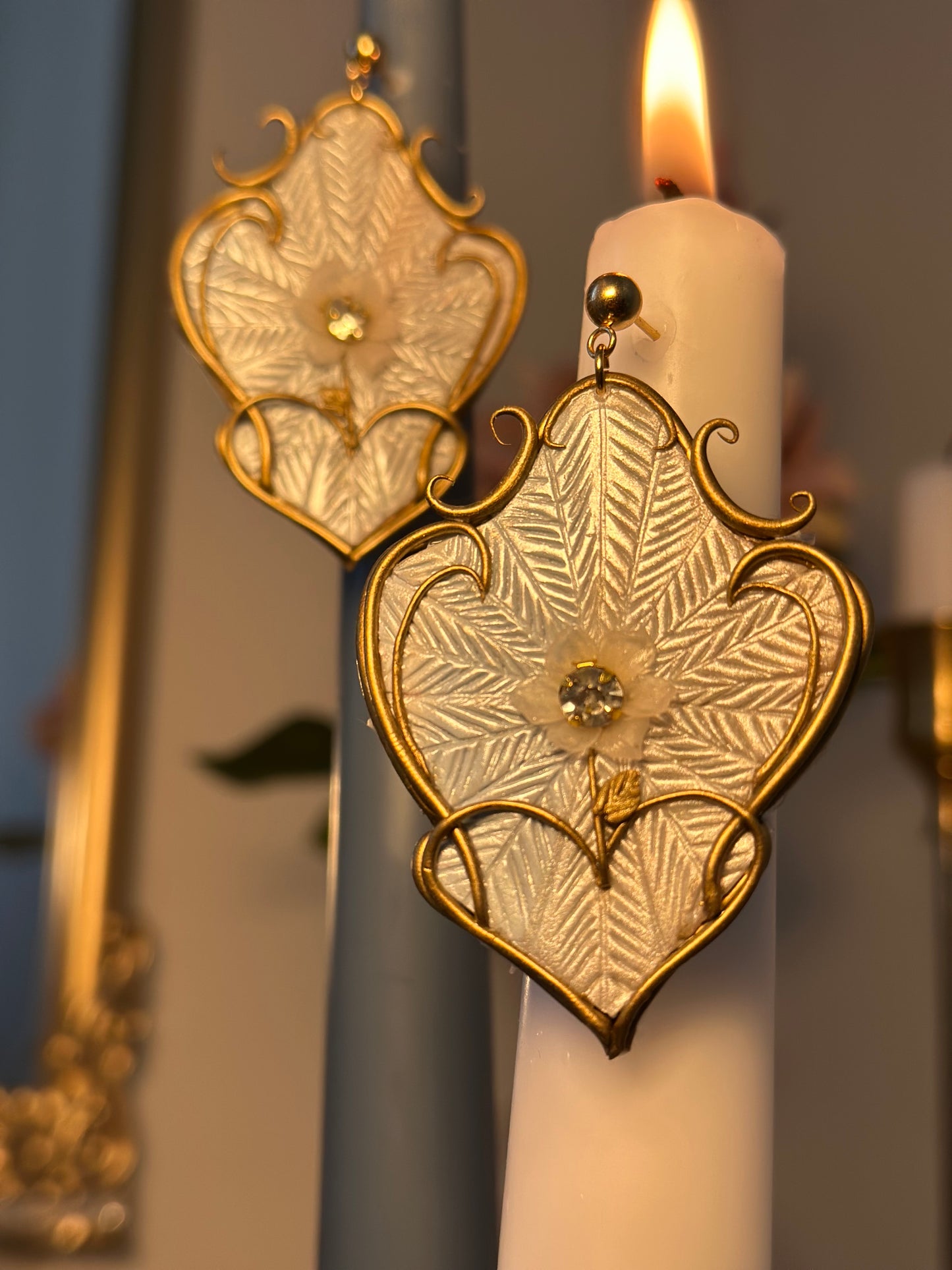 Art nouveau royal orecchini pendenti