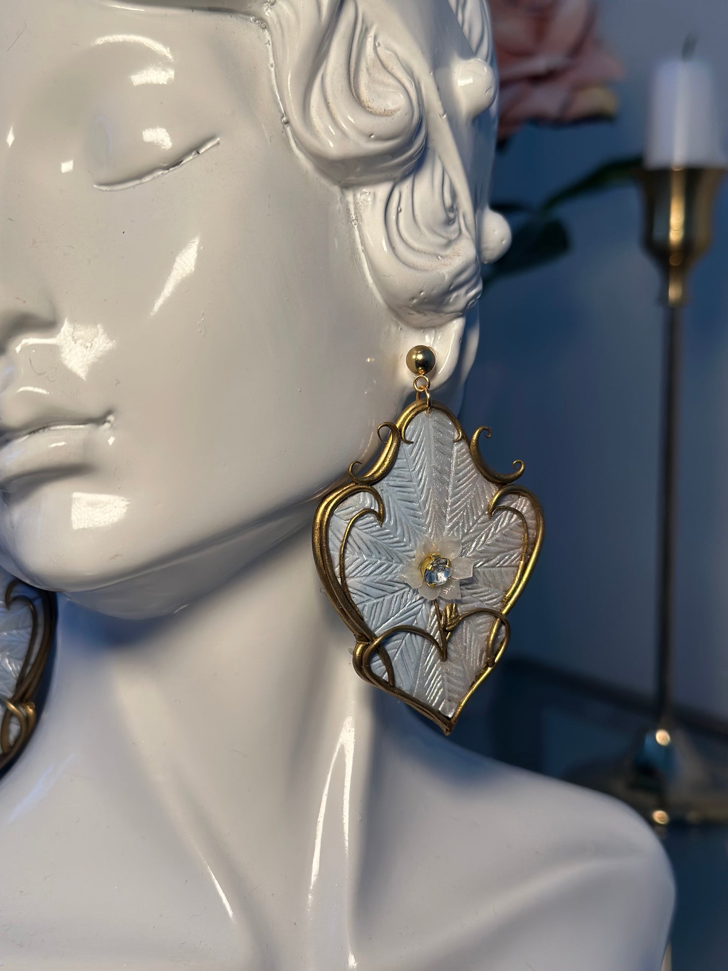Art nouveau royal orecchini pendenti