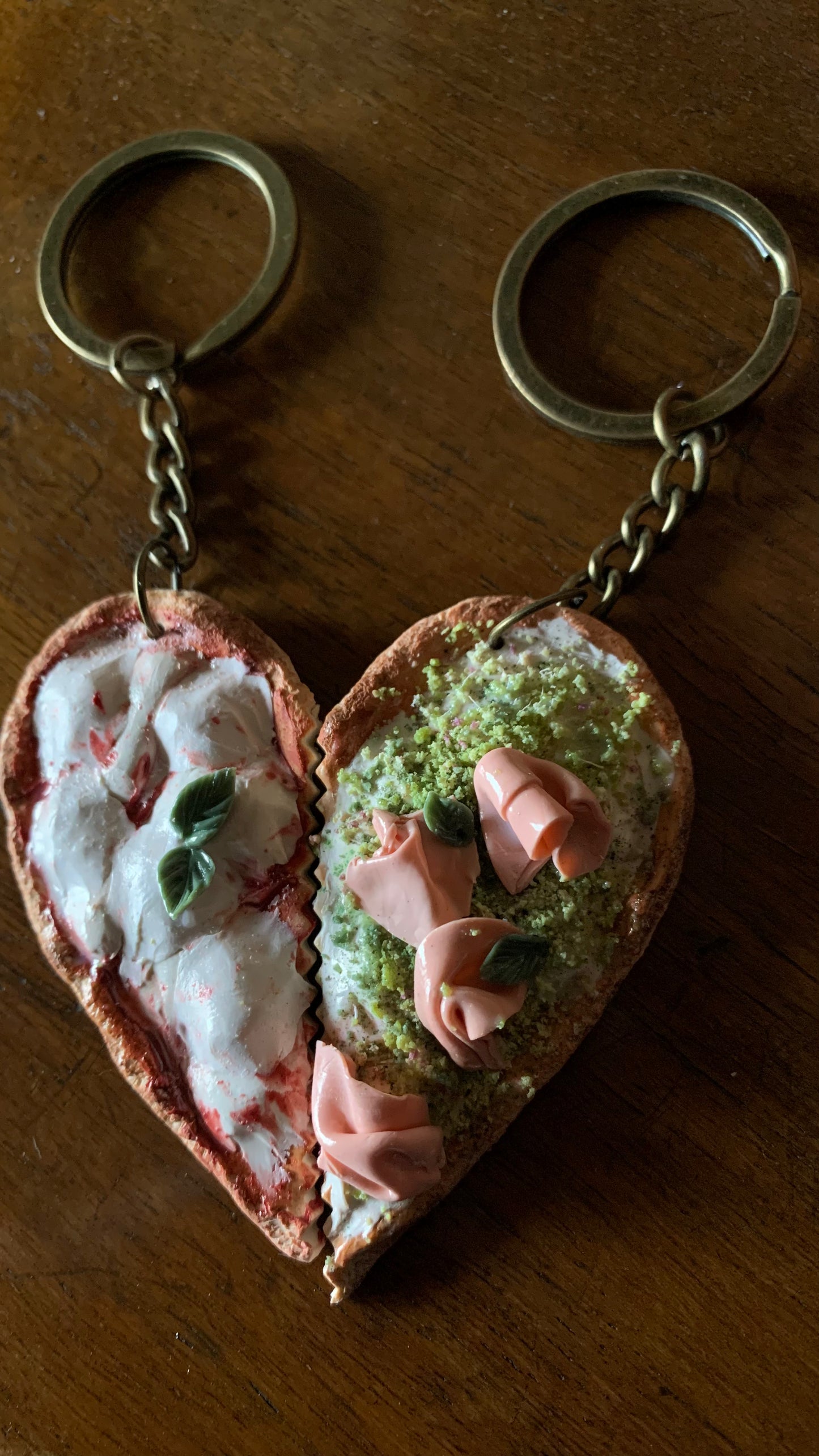 portachiavi personalizzato per coppie , regali per coppie cibo finto pizza , couple clay gift , engagement gift , regalo di fidanzamento , regalo di san valentino, anniversario, compleanni