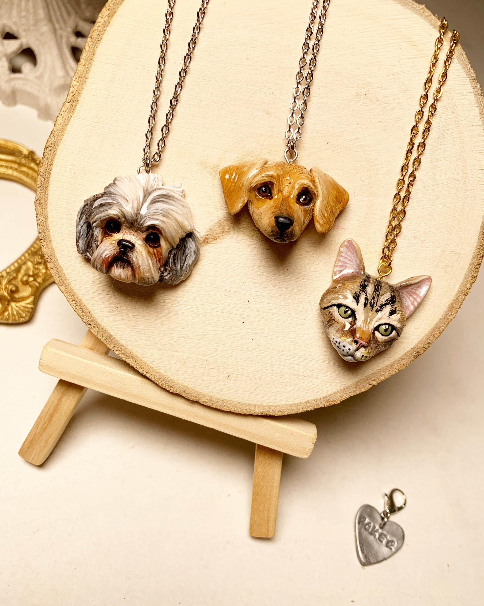 collana personalizzata con foto di animali domestici , cane , gatto , coniglio , idee regalo compleanno , anniversario , memorial. ciondoli personalizzati animali