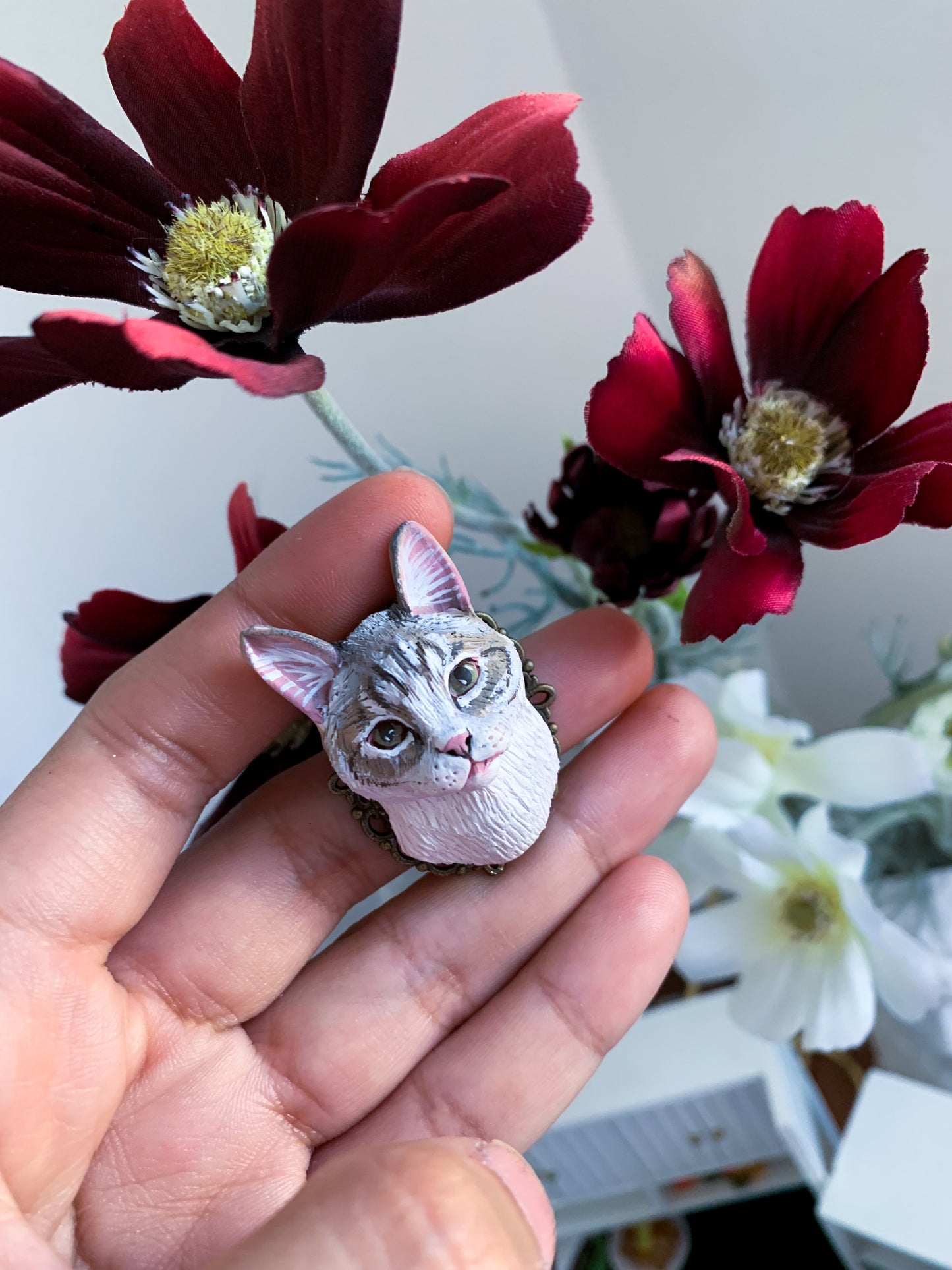 spilla personalizzata collana personalizzata con foto di animali domestici , cane , gatto , coniglio , idee regalo compleanno , anniversario , memorial. ciondoli personalizzati animali