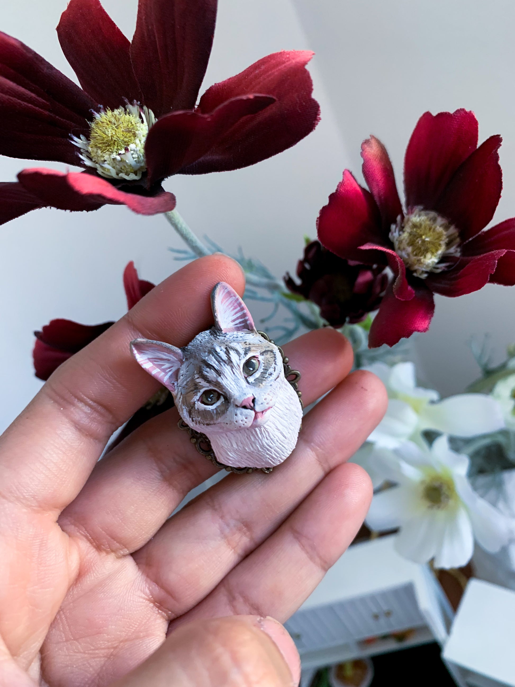 spilla personalizzata collana personalizzata con foto di animali domestici , cane , gatto , coniglio , idee regalo compleanno , anniversario , memorial. ciondoli personalizzati animali