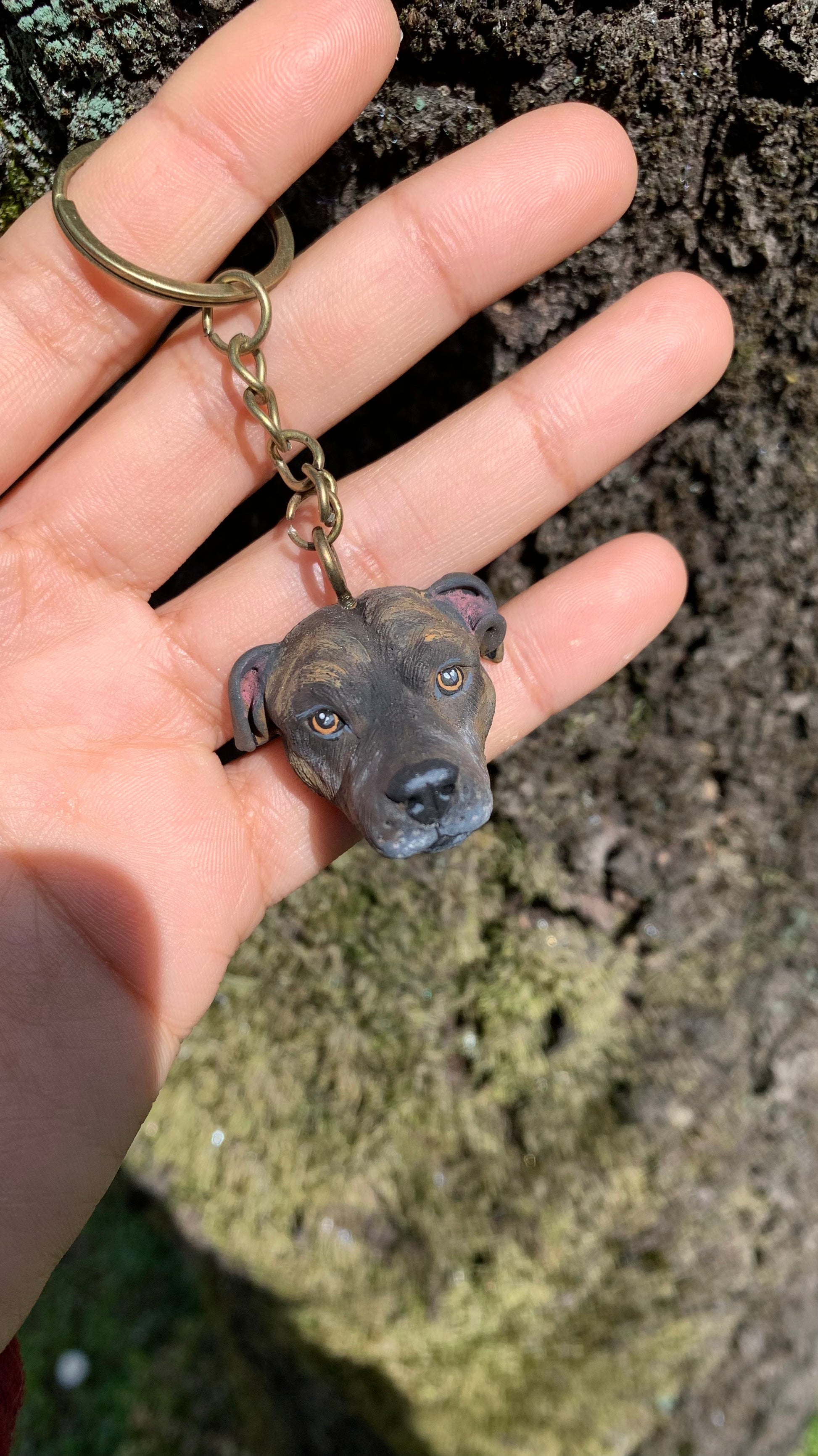 PORTACHIAVI PERSONALIZZATO COL VISO DE TUO ANIMALE DOMESTICO CANE PERSONALIZZATO GATTO PERSONALIZZATO , IDEE REGALO PERSONALIZZATO