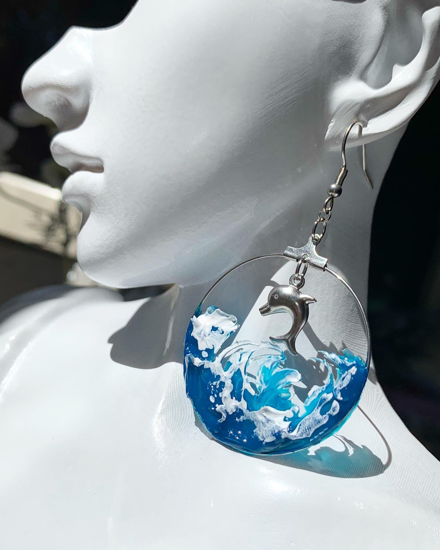 Sea Wave Hoop Earrings