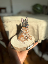 Load image into Gallery viewer, Dog sculpture pet memorial art gift idea birthday gift animal replica pet clone
