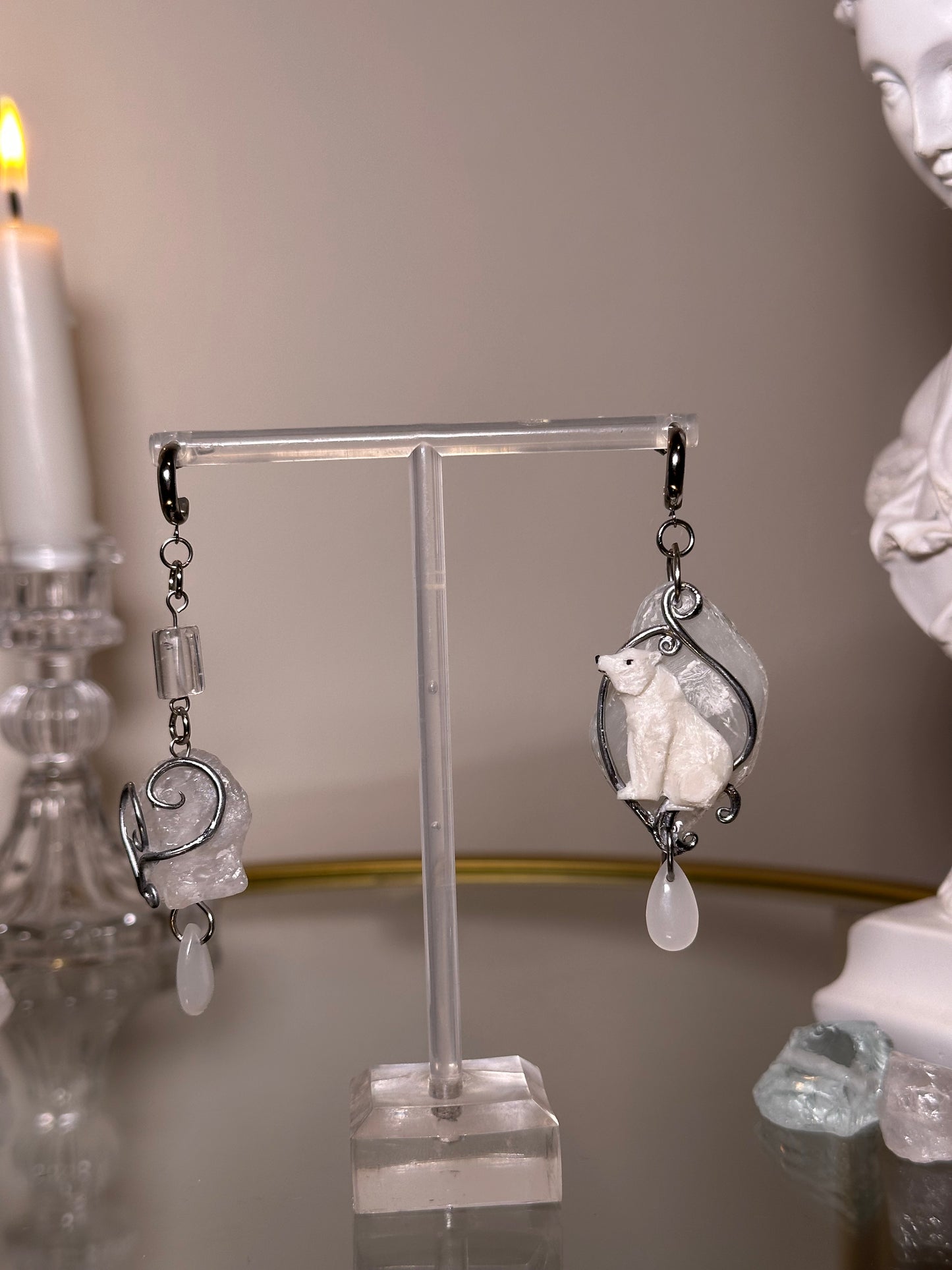 Arctic Polar Bear Earrings