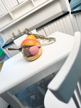 Load image into Gallery viewer, Brioche col gelato  ciondolo pendente colgante dolce siciliano cibo finto realistico
