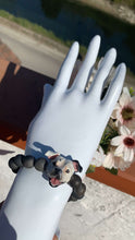 Carica l&#39;immagine nel visualizzatore di Gallery, bracciale di pietre naturali  personalizzato con il tuo animela domestico cane gatto ritratto amicizia anniversario pet memorial 
