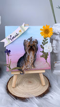 Load image into Gallery viewer, quadro personalizzato con ritratto animale domestico idee regalo personalizzato
