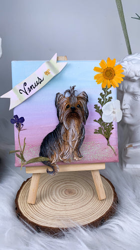 quadro personalizzato con ritratto animale domestico idee regalo personalizzato