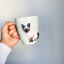 Load image into Gallery viewer, tazza decorata personalizzata con gatto animaletto 
